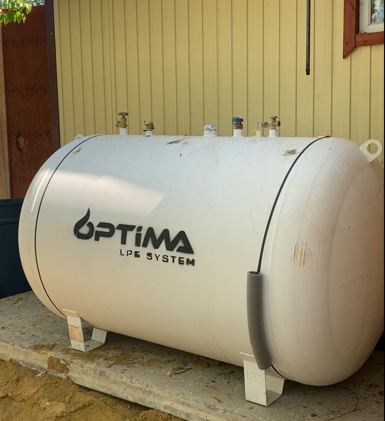 Установленный газгольдер OPTIMA